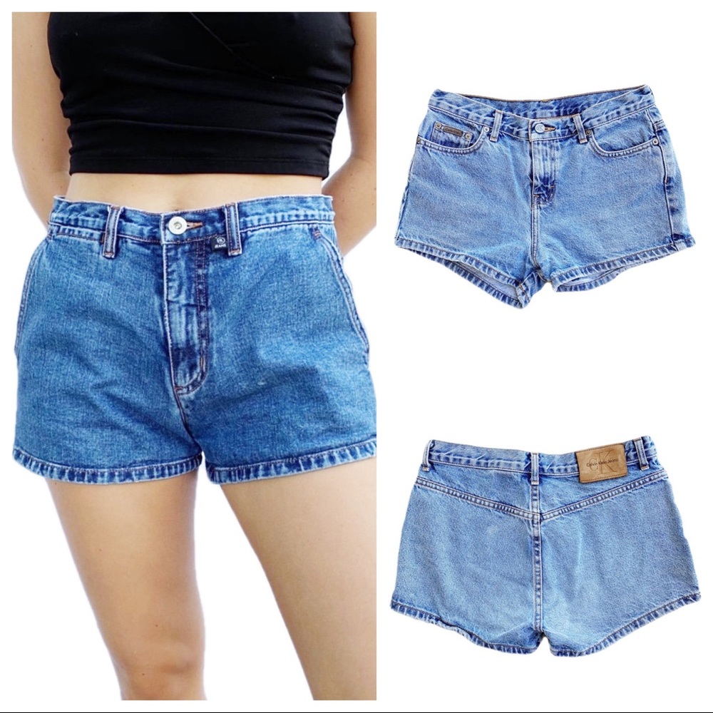CALVIN KLEIN 1990s VTG Vintage Denim Jean Shorts